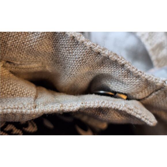 J. Jill Women 16 Light Beige Flat Front 100% Linen Cropped Pants - Picture 6 of 6